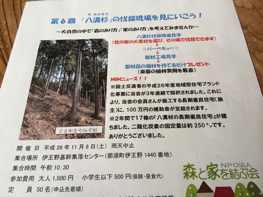 伐採現場を見にいこう！