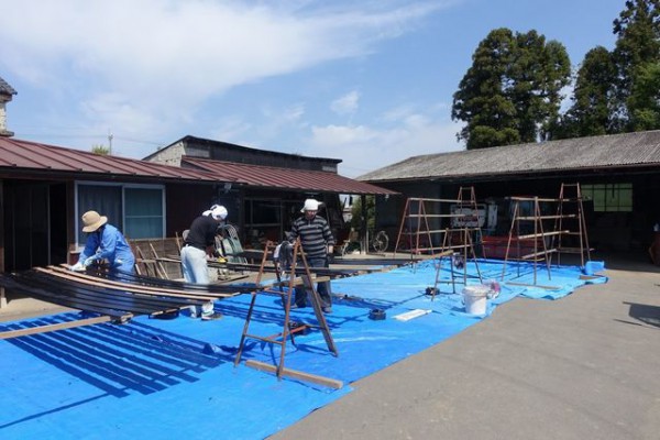 みんなで外壁塗装．．．