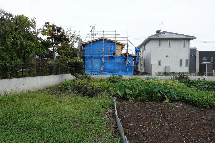 屋根下地、あともう少し．．．