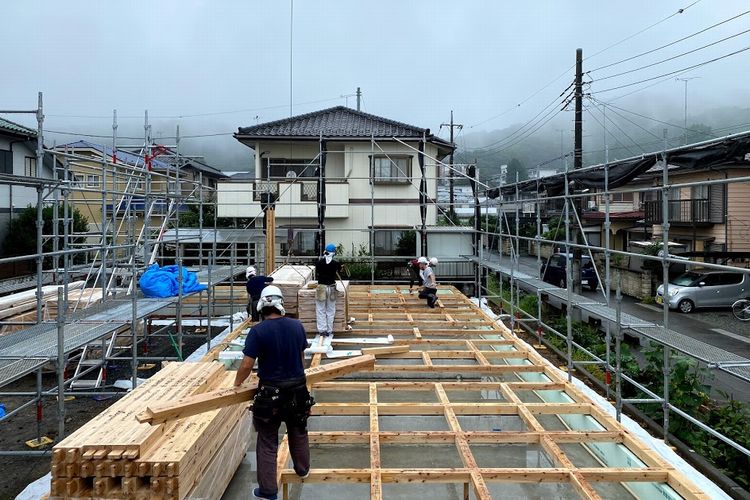 【ひらいのひらや】の建て方．．．