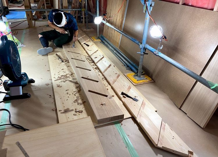 腕の見せ所の階段．．．