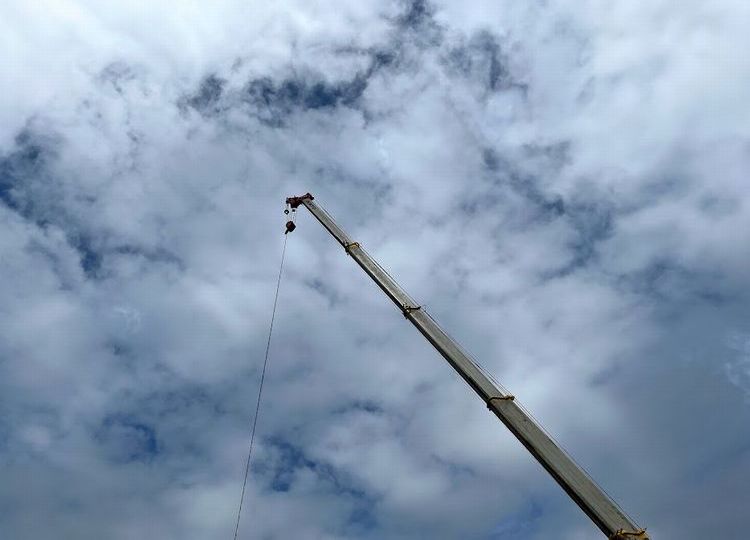 【からすのひらや】建て方．．．