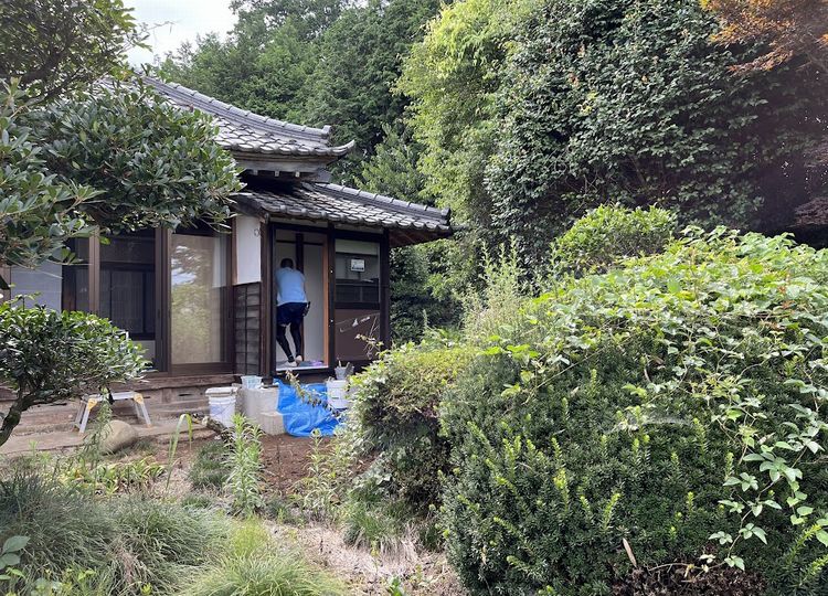 漆喰塗り．．．