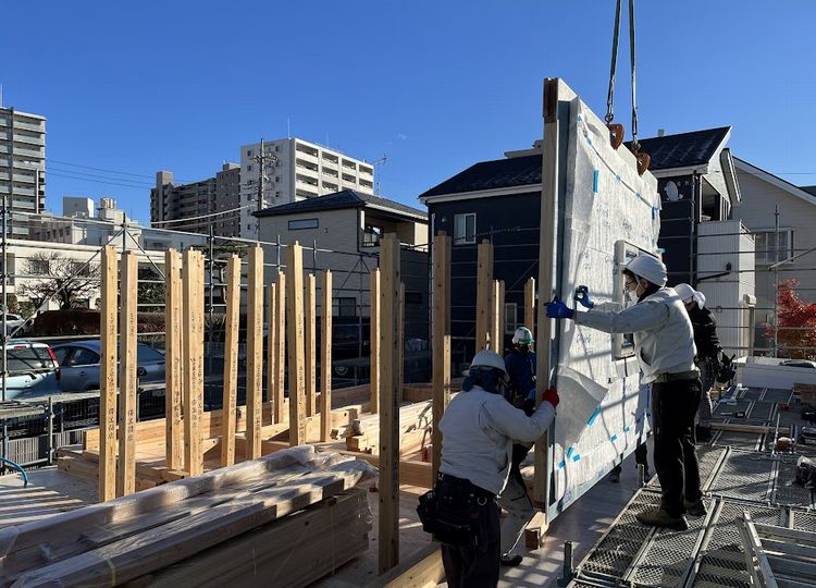 「さくらのひらや」建て方．．．